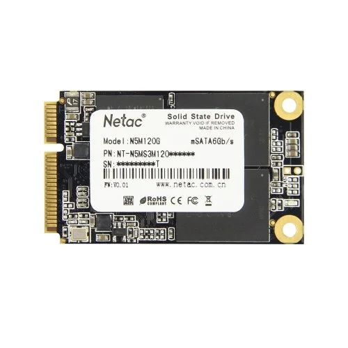 حافظه SSD اینترنال 120گیگ Netac SSD mSATA SATAIII N5M